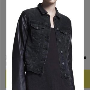Rag and bone Jean jacket with leather sleeves